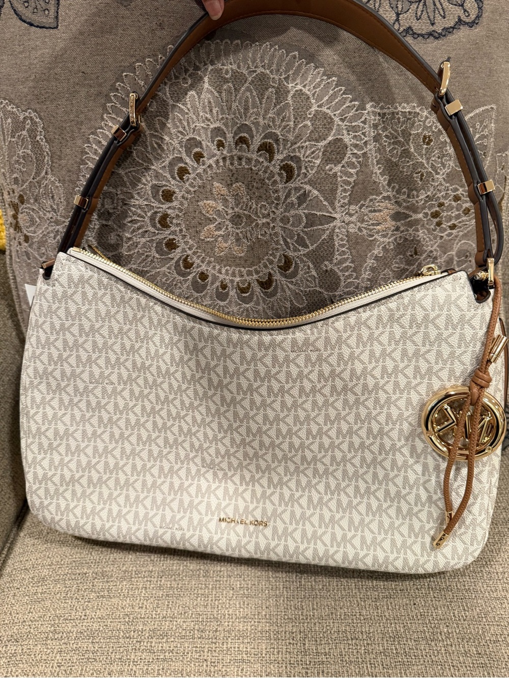 Michael Kors MK Logo Shoulder Bag